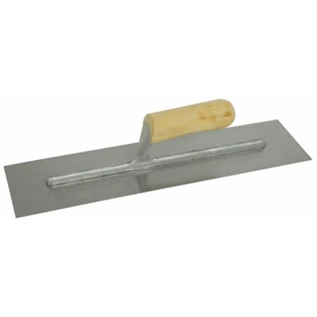 16in. X 4in. Finishing Trowel With Wood Handle